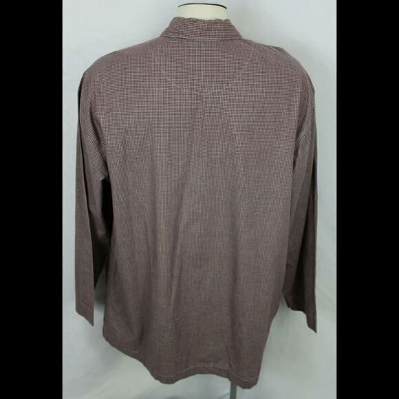 VINTAGE CALVIN KLEIN LOGO POCKET CHECK BUTTON L/S - Picture 3 of 5